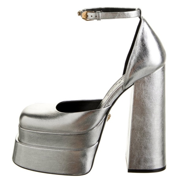 Versace Leather Platform Heels